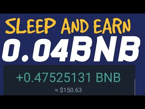 Sleep and Earn 0.47BNB Free BNB Mining site,