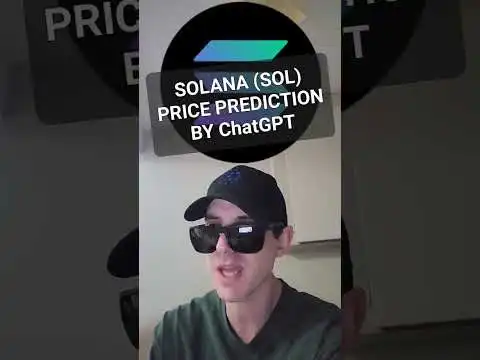 $SOL - SOLANA PRICE PREDICTION BY AI CHATGPT CRYPTO COIN BLOCKCHAIN TOKEN ARTIFICIAL INTELLIGENCE