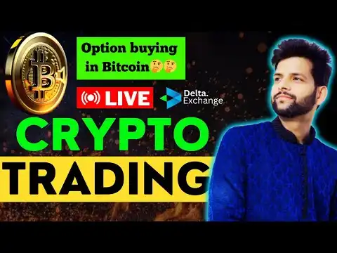 LIVE CRYPTO TRADING | Options Trading in BITCOIN and ETH | Bitcoin Live || Delta Exchange ||