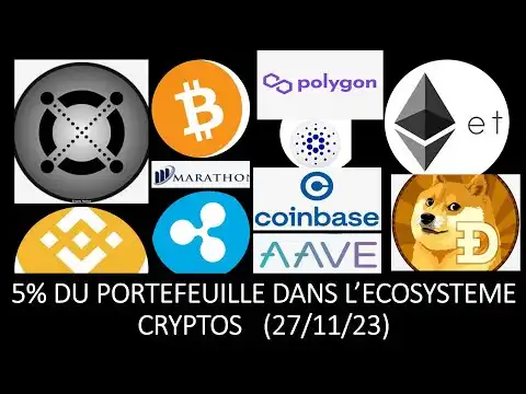Bitcoin, Ethereum, BNB, Ripple, Solana, Doge, Polygon, Elrond, Riot platform, Marathon...(27/11/23)