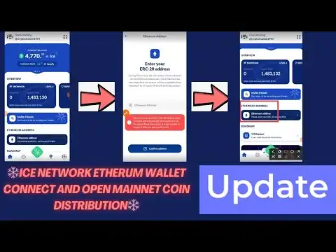 Good News | Ice Network Open Mainnet Coin Swapping to Ethereum Address| Ethereum wallet Connect 