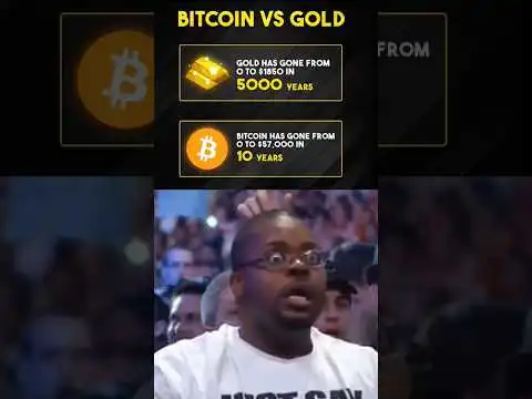 Bitcoin vs Gold | #bitcoin #crypto #ytshorts #cryptocurrency #bnb #doge #shorts