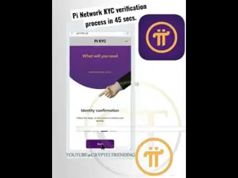 Pi Network KYC verification procedure in 45 secs. l pi coin cryptocurrency l pi launch imminent.
