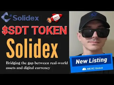 $SDT - SOLIDEX TOKEN CRYPTO COIN ALTCOIN HOW TO BUY MEXC GLOBAL NFTS BSC SDT BNB ETHEREUM BLOCKCHAIN