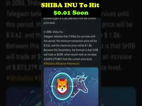 SHIBA INU to hit $0.01 Soon Confirmed by Experts| TradersGrid #shorts
