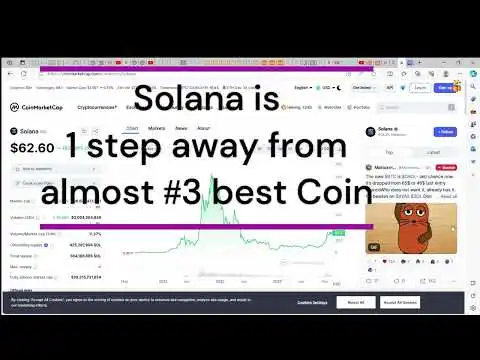 Solana is passes BNB and Tether  and becomes the #4 crypto coin