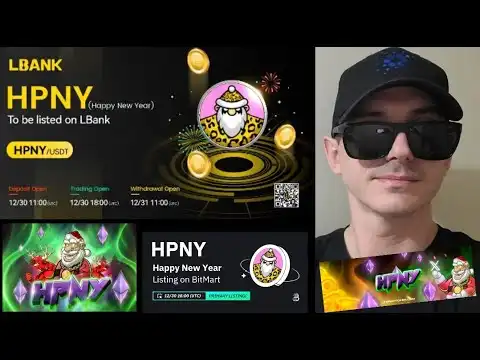 $HPNY - HAPPY NEW YEAR TOKEN CRYPTO COIN HOW TO BUY HPNY BITMART LBANK ETH ETHEREUM UNISWAP DEX CEX