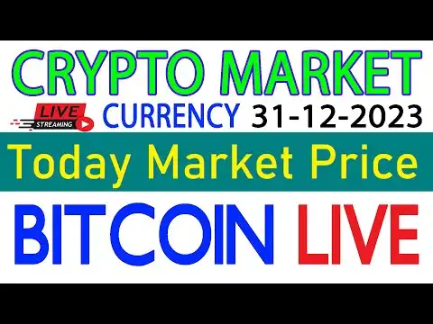 BITCOIN-BTC-ETH-SOL / CRYPTO CURRENCY MARKET LIVE / HOT COIN LIVE 31-12-2023