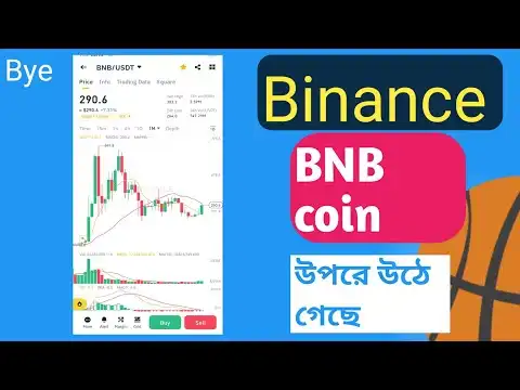 Binance BNB coin Up.
