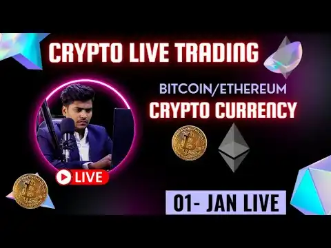 Crypto Live Trading || 01-JAN || @Bharattradingacademy  #bitcoin #ethereum #cryptotrading #crypto