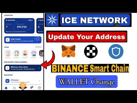 Ice Wallet Address Changel Ice Add BNB Walletlice Network Withdrawllce Coin Withdraw BNB Chain I