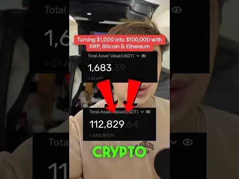 Turning $1,000 into $100,000 with XRP, Bitcoin & Ethereum? (LIVE STRAT)