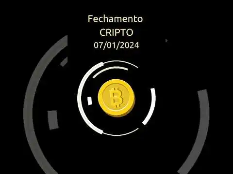 Fechamento Cripto 07.01.2024 #bitcoin #ethereum #crypto #cryptocurrency