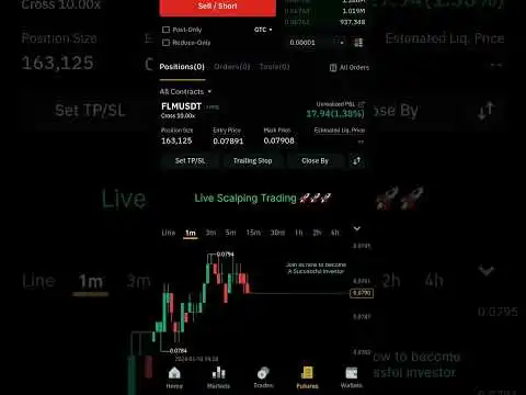 Live Scalping Trading  |  Join us now  | #livetrading #bitcoin #crypto #youtubeshorts #viral