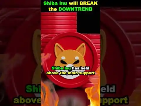 Shiba Inu will BREAK the DOWNTREND Soon #shorts