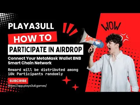 How to Participate in CoinMarketCap Playa3ull Airdrop|Connect MetaMask BNB Smart Chain Network