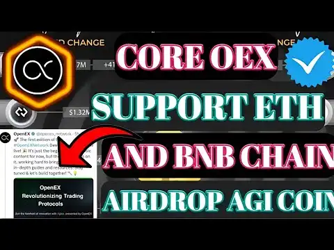 Core OEX Support ETH and BNB Chain || Satoshi Core OEX New Update Today || Airdrop AGI coin