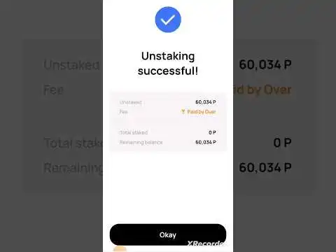 How To Unstake Your Over Wallet Point  #Mrcryptoshop #Overwallet #crypto #Bitcoin #Coin #Quiz