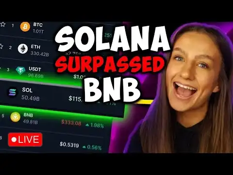 SOLANA SURPASSES BNB + OUTPERFORMS BITCOIN!!! | AI TRADERS TAKE PROFIT | CRYPTO NEWS - LIVE!