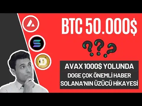 AVAX 1000 DOLARA DORU ! SOLANA ?Z?C? HKAYE | Bitcoin ve Altcoin Piyasas Son durum 22 Mart 2024