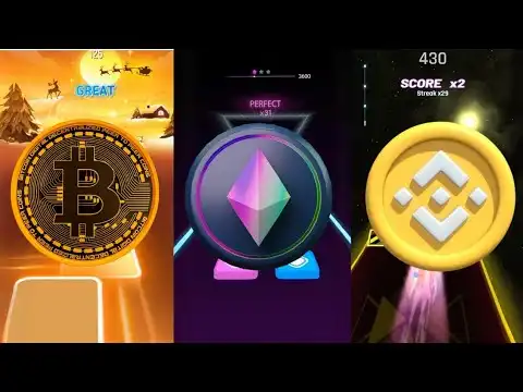 Bitcoin vs Ethereum vs BNB : Crypto Bull Run with Tiles hop - Coffin Dance song #crypto #cryptoworld