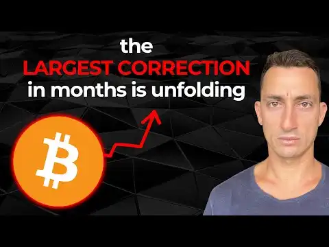 BREAKING: Bitcoin is Entering the Biggest Stock Market Correction in Over 6 months! (Watch ASAP)