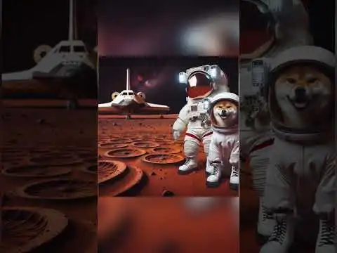 The little Shiba Inu landed on Mars. #shiba  #dogecoin   #funny #dogshorts