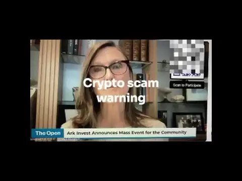 Deepfake of Cathie Woods promising to send bitcoin or Ethereum back to you via a scam youtube ad