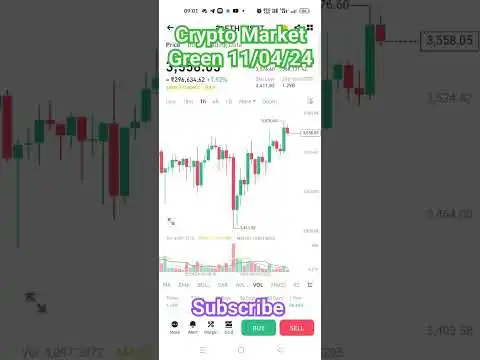 Today crypto Market update, green  green #bitcoin #ethereum #bnb #viralvideo #cryptocurrency