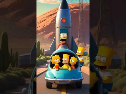 Simpsons Shiba Inu coin, Elon Musk rocket  story | AI animation