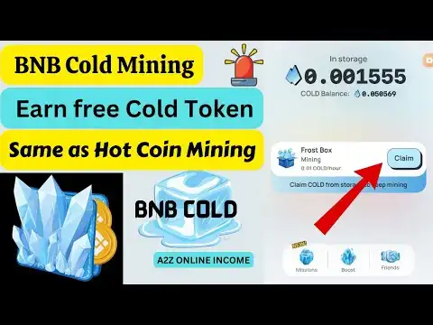 BNB Cold Mining, New Free Mining App, Same as Hot Coin Mining, Earn free Cold  Token