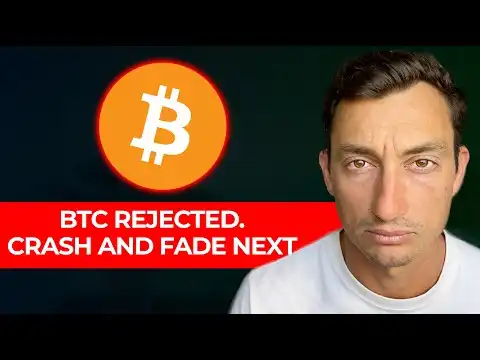 Bitcoin rejected, crypto crash and fade continues (here?s your chance)