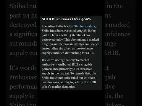 Shiba Inu Burn Spirals  #shiba #crypto #shibanews #cryptocurrency #shibainucoin