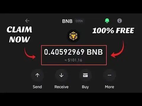 Claim $100 Free Binance Coin in Trust Wallet - Free BNB Coin in Trust Wallet