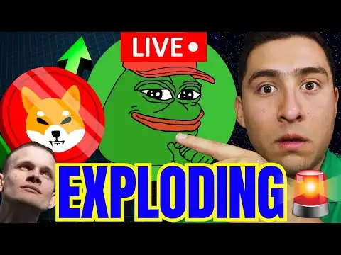 PEPE COIN PASSING SHIBA INU COIN!? LIVE PUMPHUGE CRYPTO NEWS