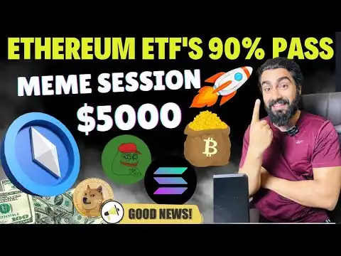 ETH ETF?s almost passETH MEME COINS RALLY SOON ALTCOINS AVAX AAVE ARB MATIC XRP SOL PEPE WIF