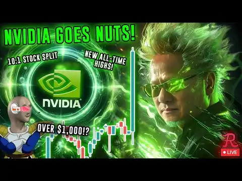 BITCOIN LIVE : NVIDIA EARNINGS BLOWOUT! OVER $1000 FIRST TIME EVER, 10:1 STOCK SPLIT. NVDA