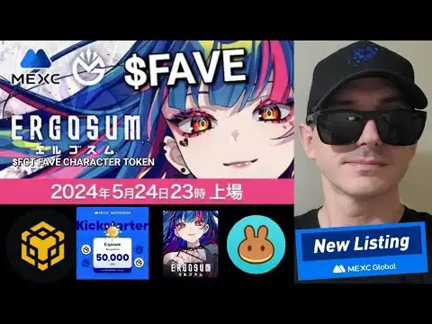 $FAVE - ERGOSUM TOKEN FCT FAVE CHARACTER CRYPTO COIN BNB BSC MEXC GLOBAL PANCAKESWAP GAME NFTS BEP20