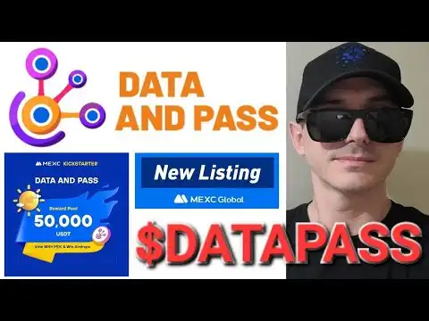 $DATAPASS - DATA AND PASS TOKEN CRYPTO COIN MEXC GLOBAL DATAPASS BNB BSC PANCAKESWAP BEP DATANDPASS