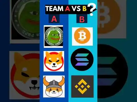 team a vs b #crypto #floki #bitcoin #pepe #shibhainu
