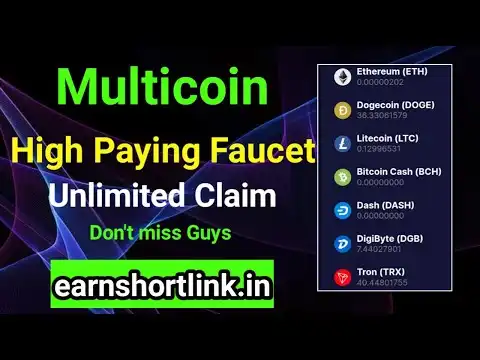 High Paying Multicoin Site |Claim Every 20 Second   Claim LTC BCH BNB DGB| Instant Payments Part 5