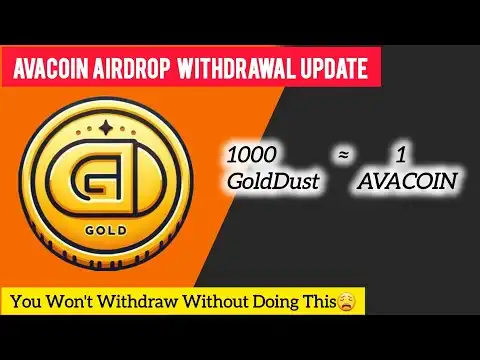 Avacoin Airdrop Mining | Avacoin new update | Avacoin latest update | Avacoin Withdrawal Update News