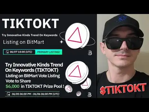 $TIKTOKT - TIKTOK TOKEN CRYPTO COIN HOW TO BUY BITMART BNB TRY INNOVATIVE KINDS TREND ON KEYWORDS