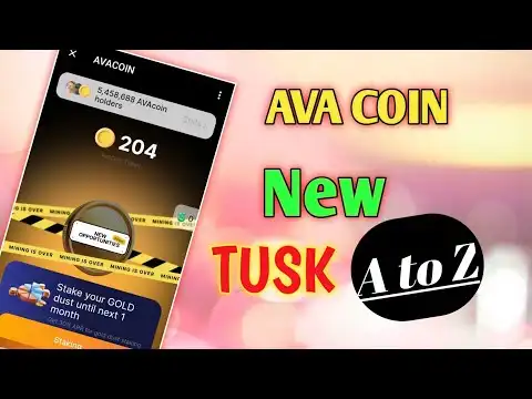 ava coin New TUSK complete 