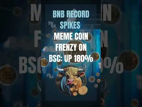 BNB RECORD SPIKES MEME COIN FRENZY ON BSC: UP 180%  #bitcoin #cryptocurrency #money