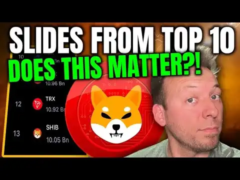 SHIBA INU - SLIDES FROM TOP 10!!! DOES THIS MATTER?!