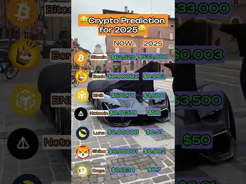Best Crypto Prediction for 2025 #crypto #cryptocurrency #bitcoin #bnb #doge #shiba
