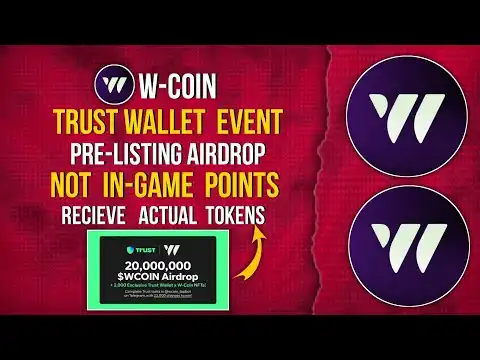 W-COIN TRUSTWALLET EVENT | FREE REAL TOKENS FREE BEFORE LISTING #trustwallet #freecrypto