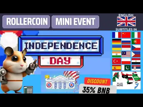 Independence Day Progression event Analysis, Excel Calcs, 35% BNB discount #rollercoin