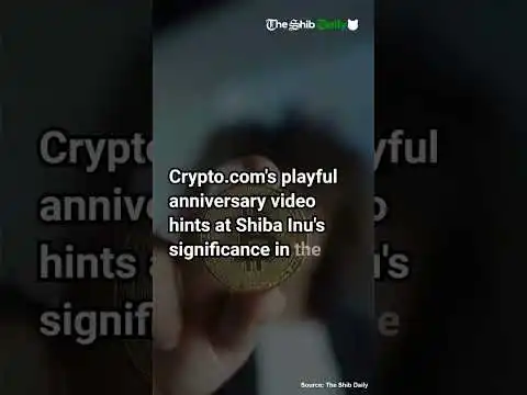 Shiba Inu Gets Major Nod from Crypto Exchange Giant In Latest Video